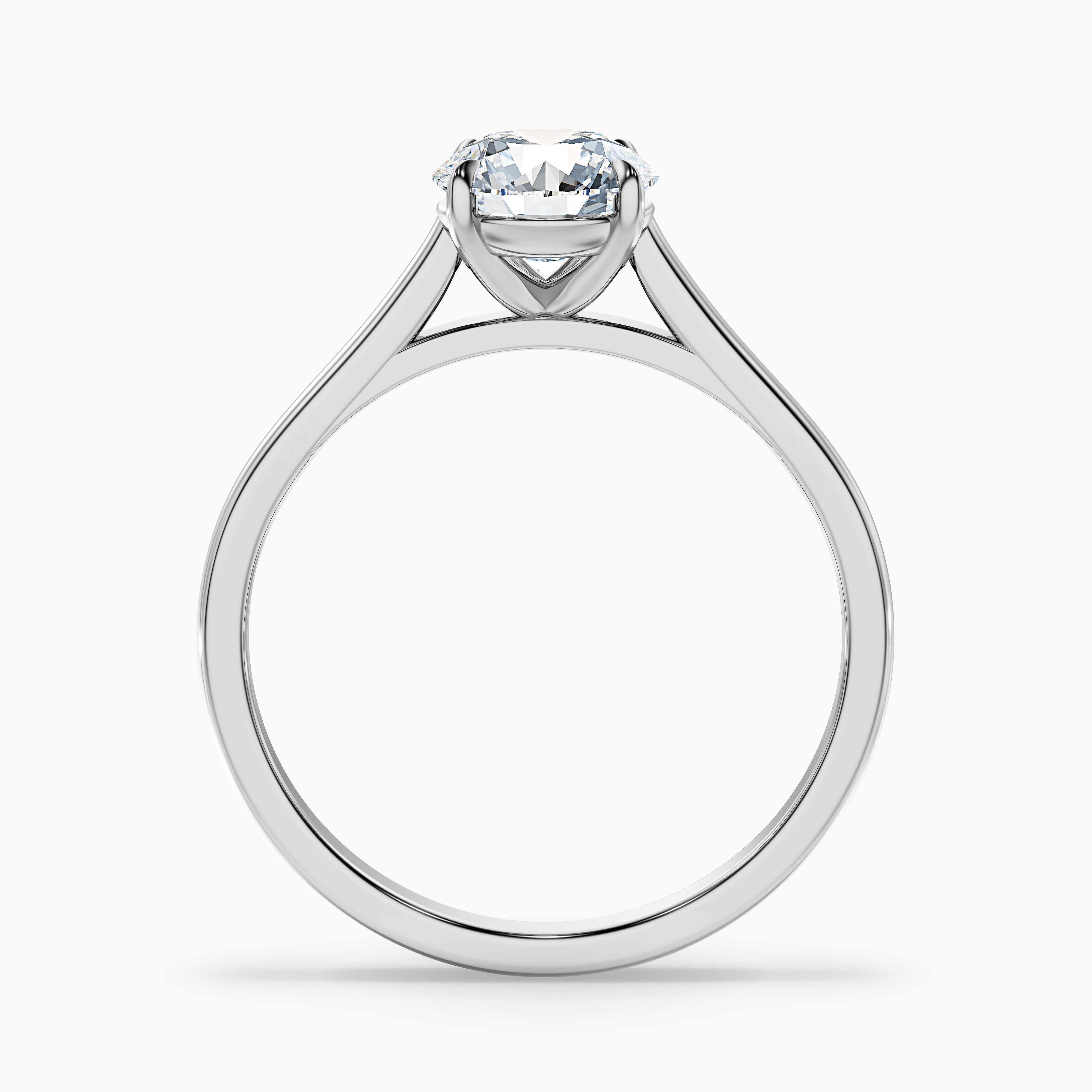 Anaya 2.5 Carat Round Cut Solitaire Moissanite Diamond Ring in 10k Yellow Gold