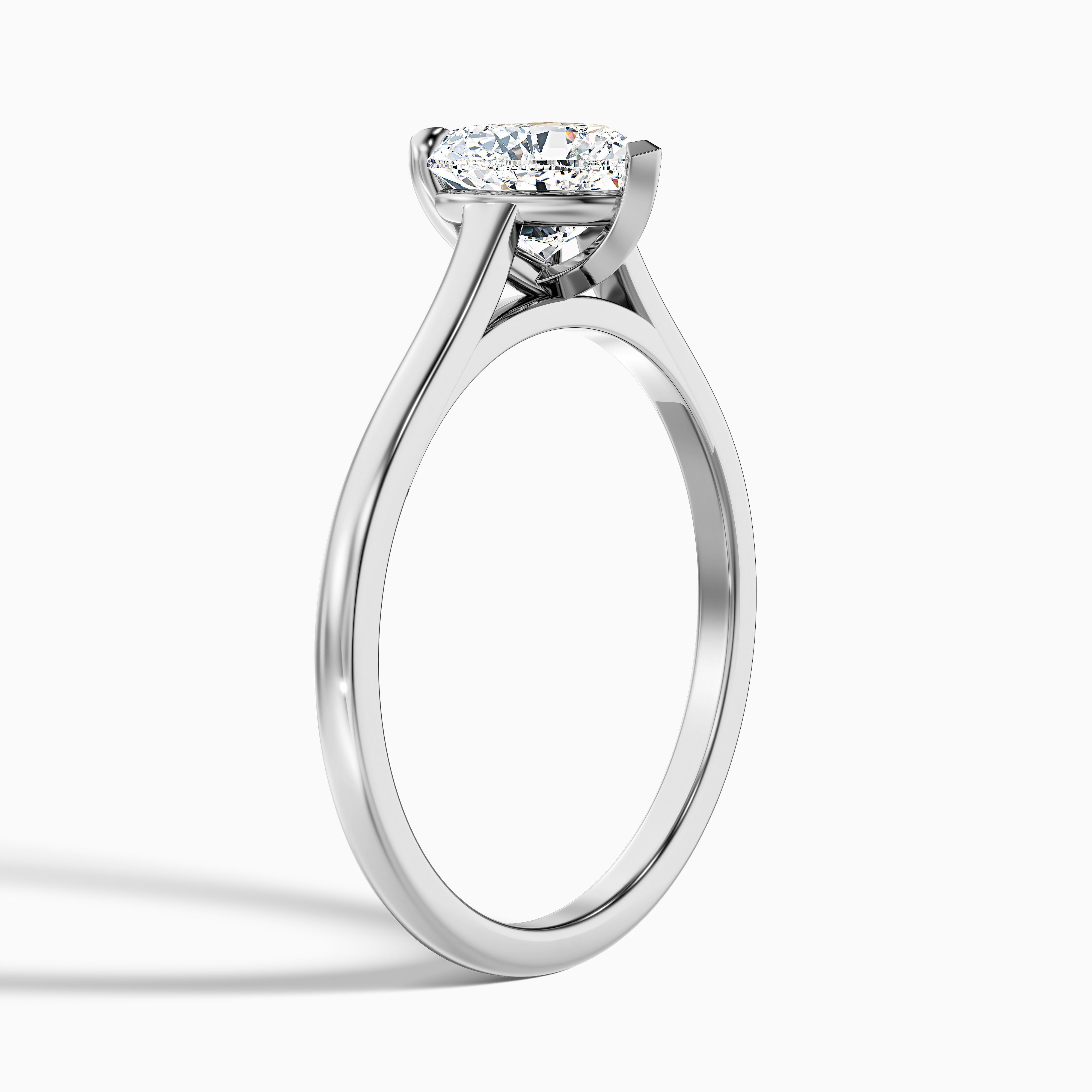 Mia 1 Carat Heart Shaped Solitaire Moissanite Engagement Ring in 14k Yellow Gold