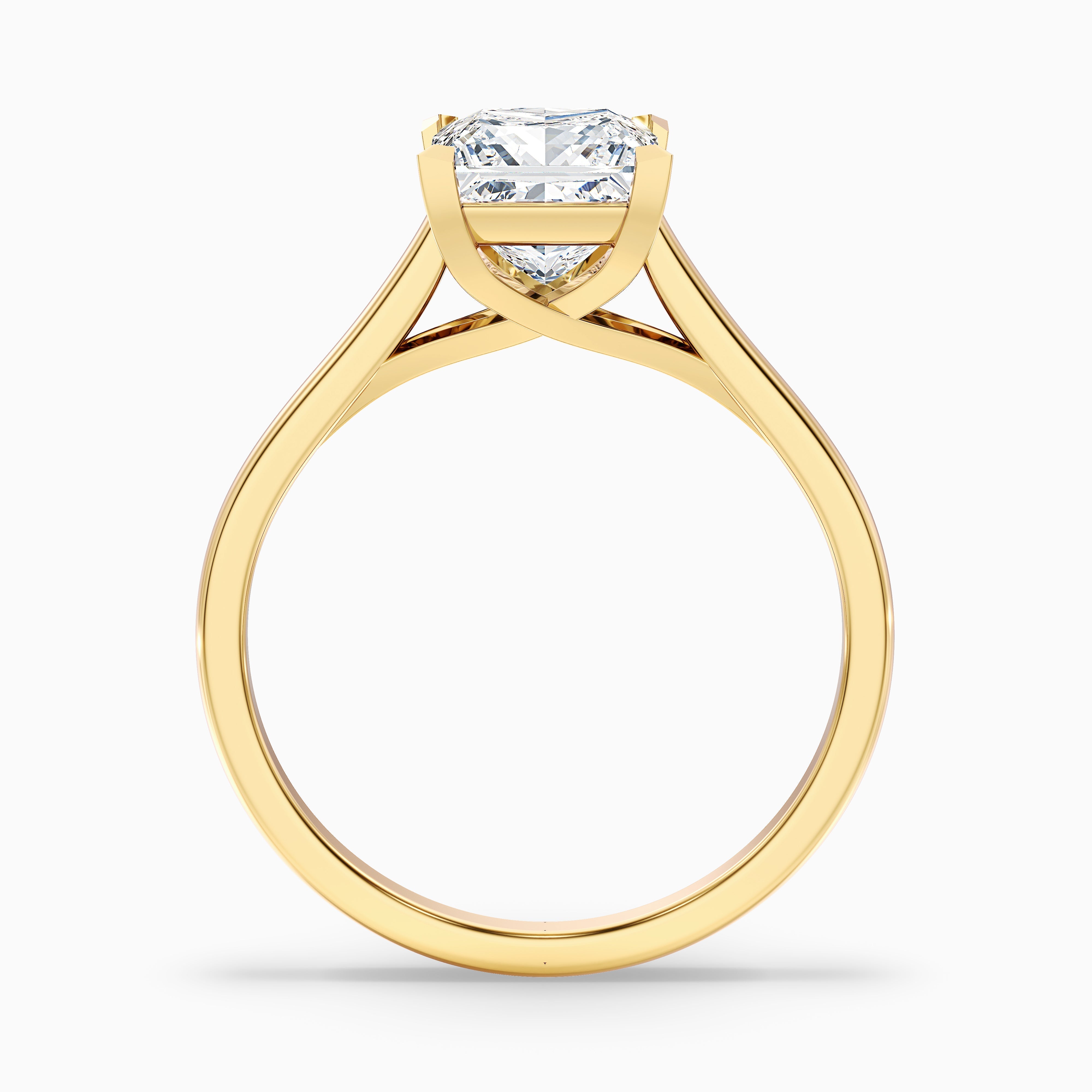 Amaya 1 Carat Princess Cut Solitaire Lab Grown Diamond Ring in Platinum