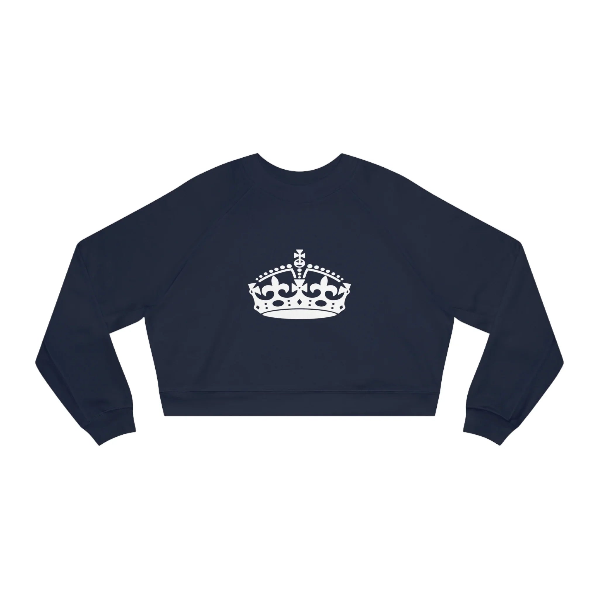 Women's Lux Cropped Fleece Pullover Printify