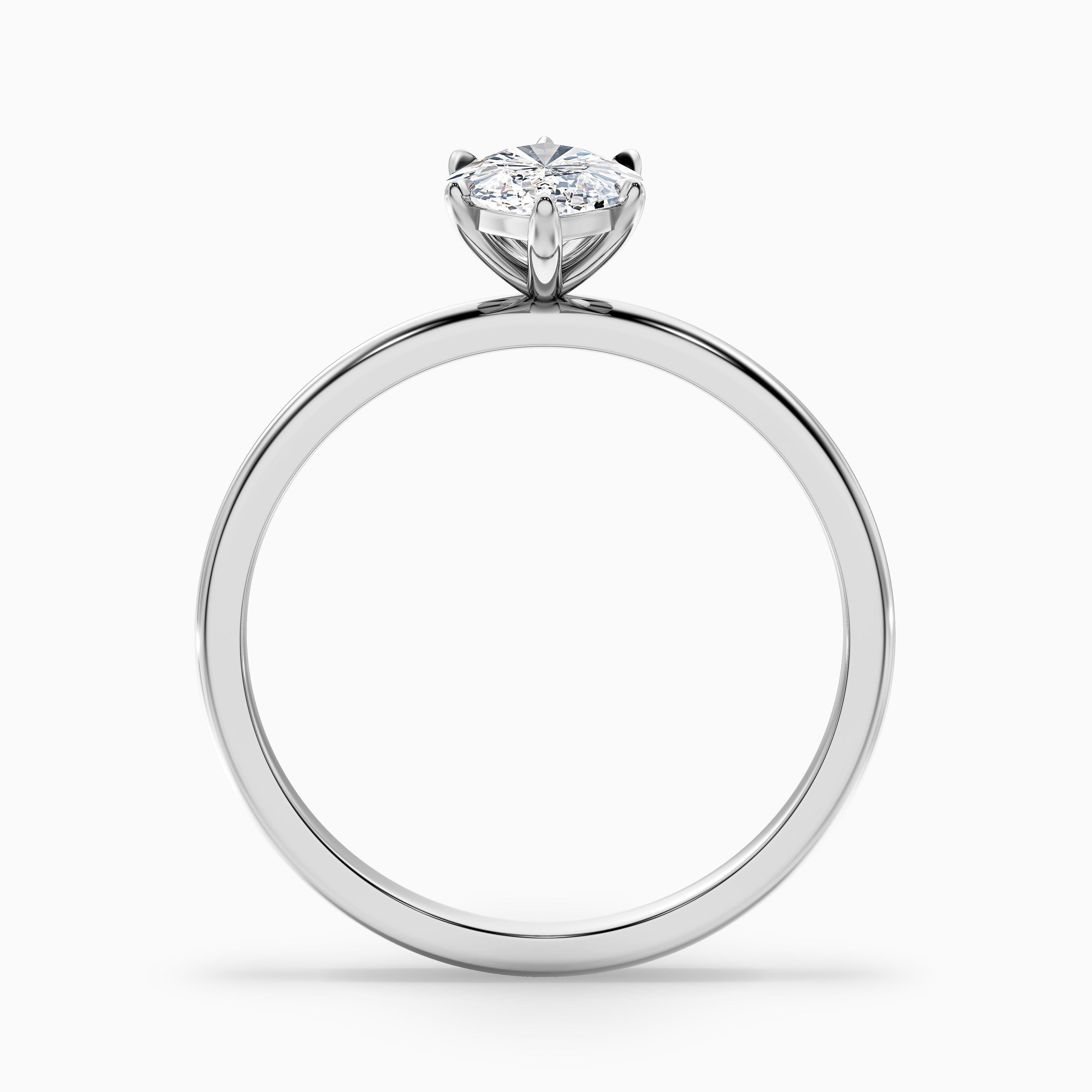 Quinn 5 Carat Marquise Cut Solitaire Moissanite Engagement Ring in 14k Yellow Gold
