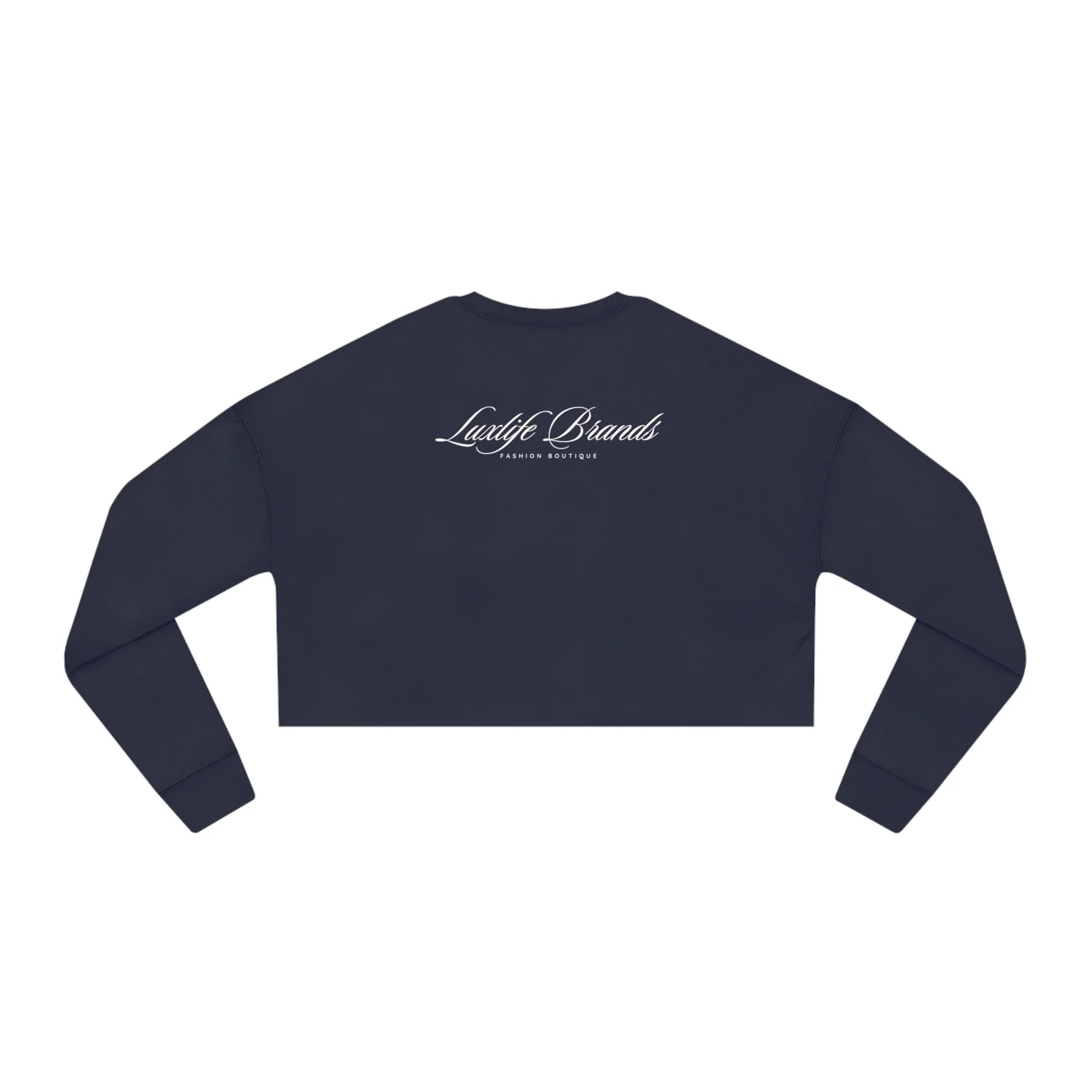 LUXWOMAN Breathable Fleece Cropped Sweatshirt Printify