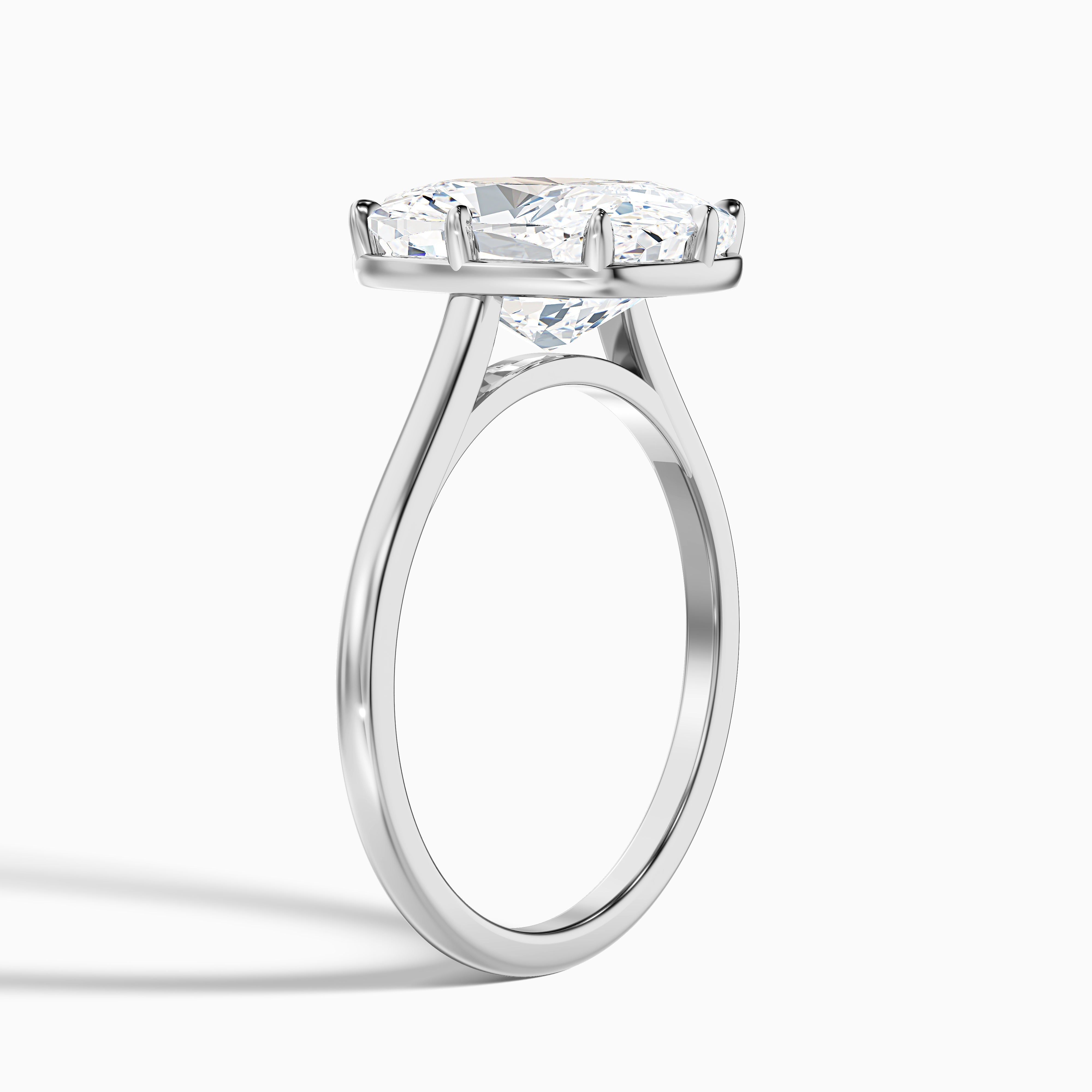 Verne 2 Carat 8 Prong Elongated Cushion Old Mine Cut Lab Grown Diamond Ring in 14k Yellow Gold