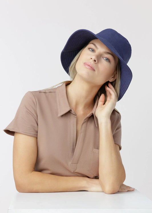 Navy Bucket Hat