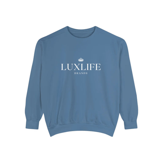 Luxlife Brands Garment-Dyed Sweatshirt Printify