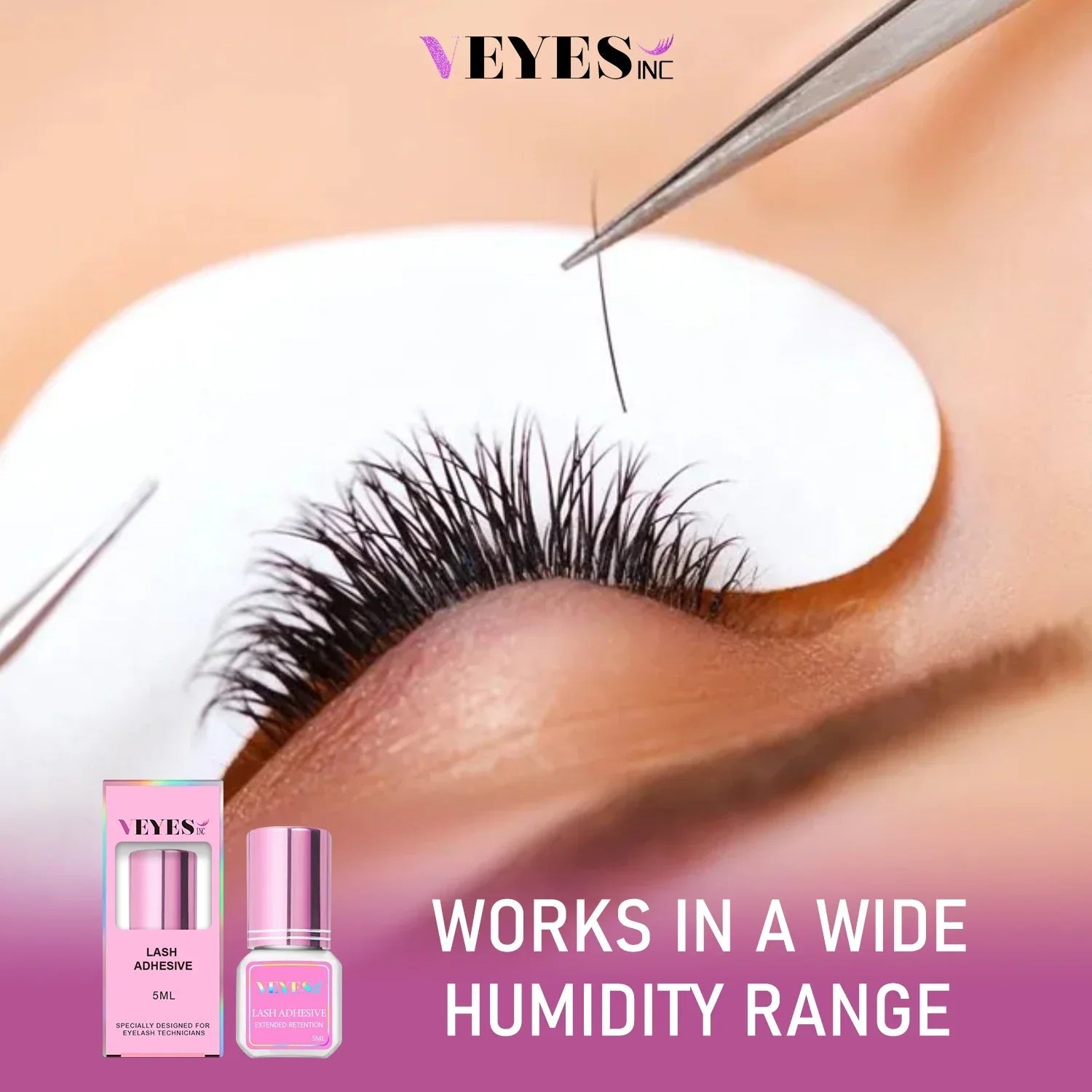 Veyes Inc Eyelash Extensions Glue 5 Days Free Shipping from US Veyelash 7 Weeks Retention Volume Lash Adhesive Makeup Tools Luxlife Brands