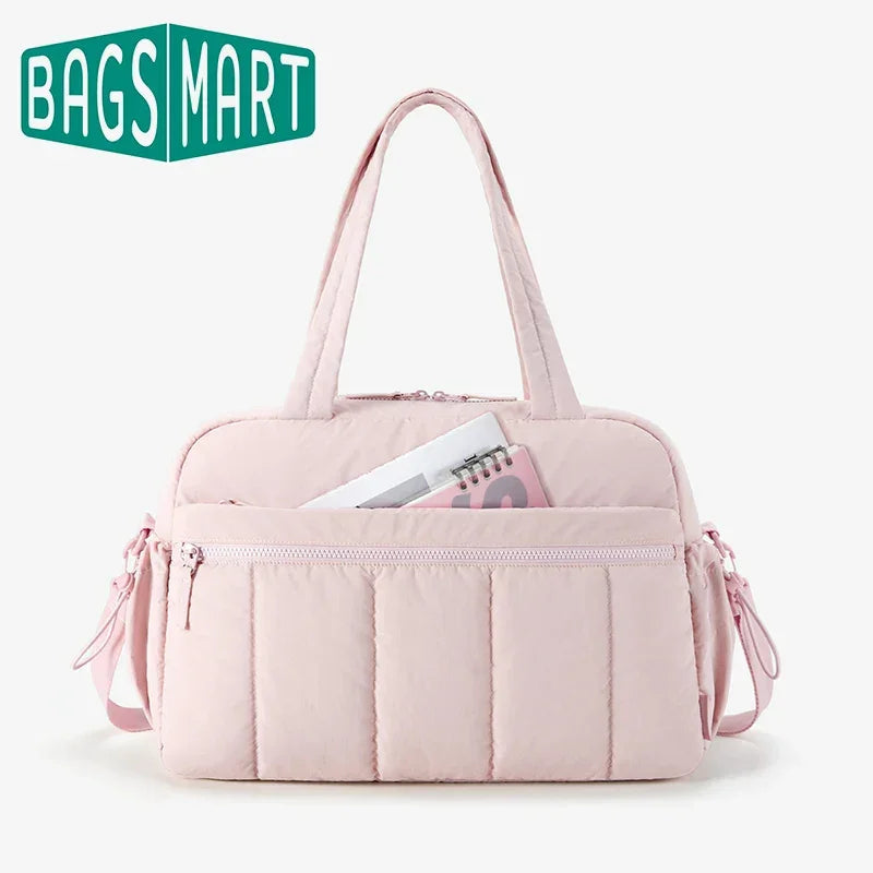 BAGSMART Travel Duffel Bag Gym Bag for Women with Wet Pocket Carry on Weekender Bags Waterproof Hand Luggage Airport Cabin Bag Luxlife Brands