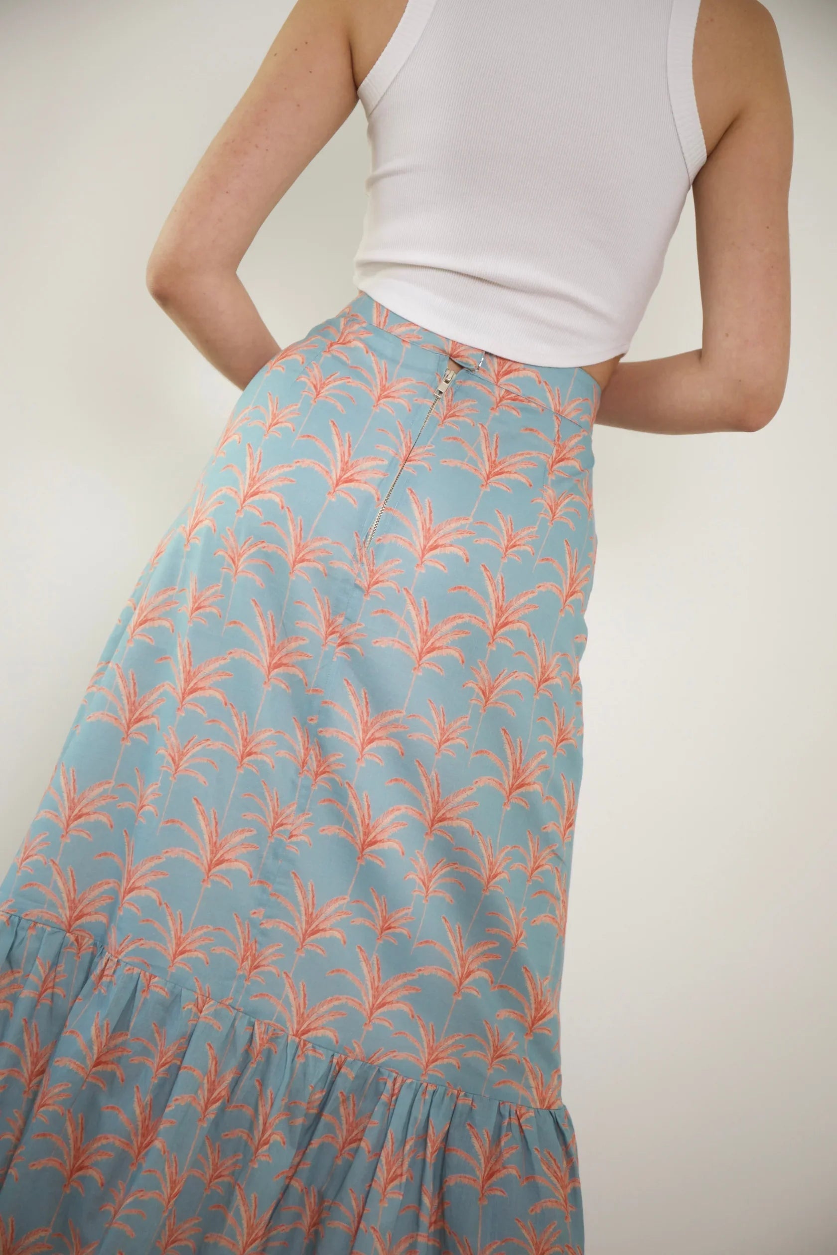 LIZZIE LINEN SKIRT | CALLISTA PALM Kahora Palm Beach