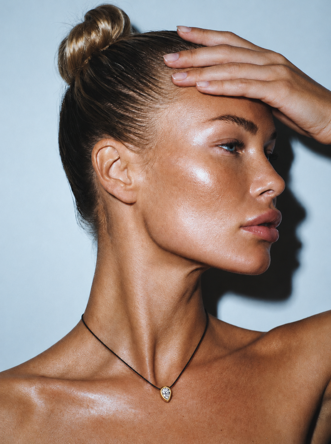 Viera Teardrop Cord Necklace