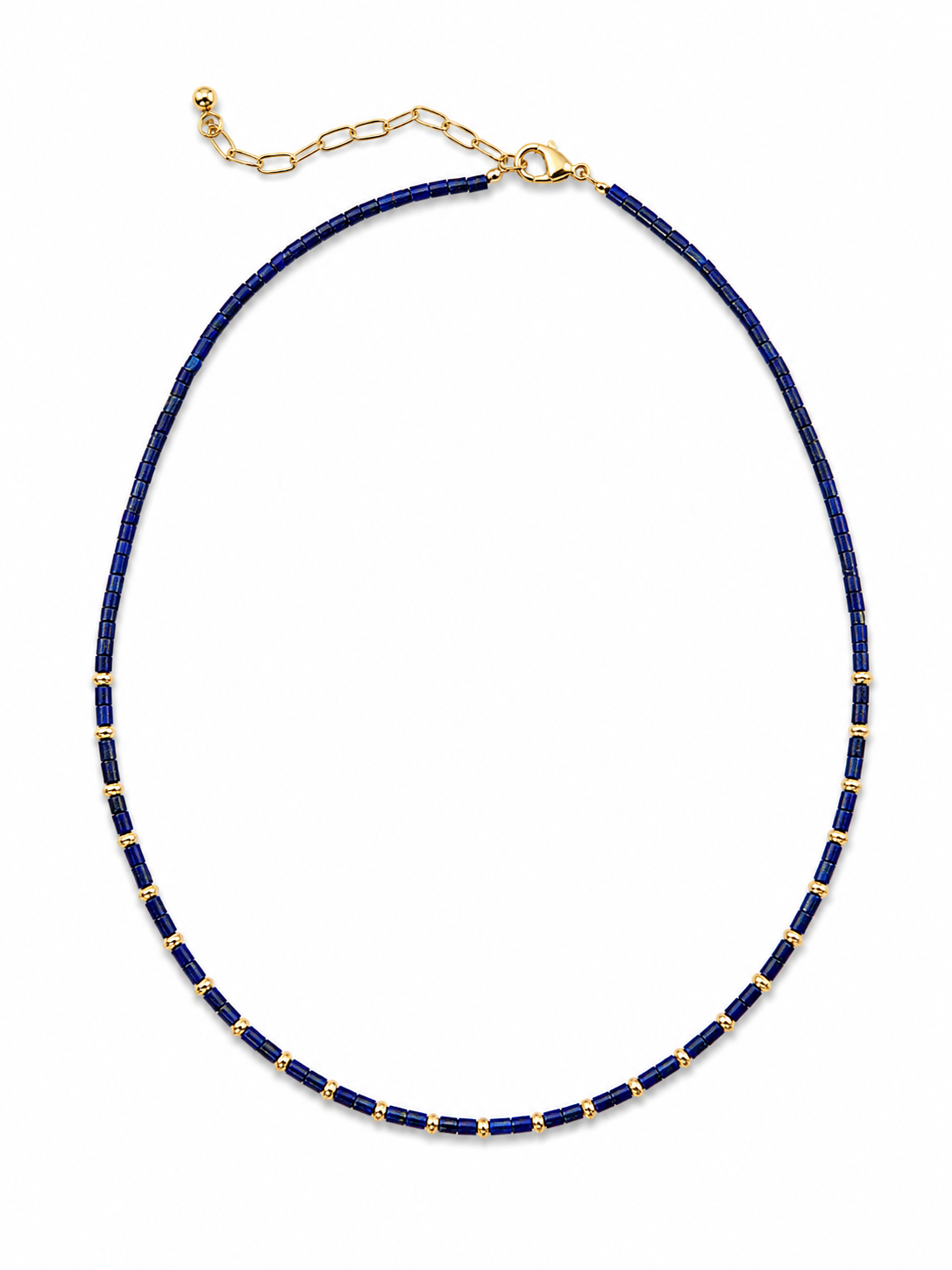 Paloma Lapis Lazuli Beaded Necklace