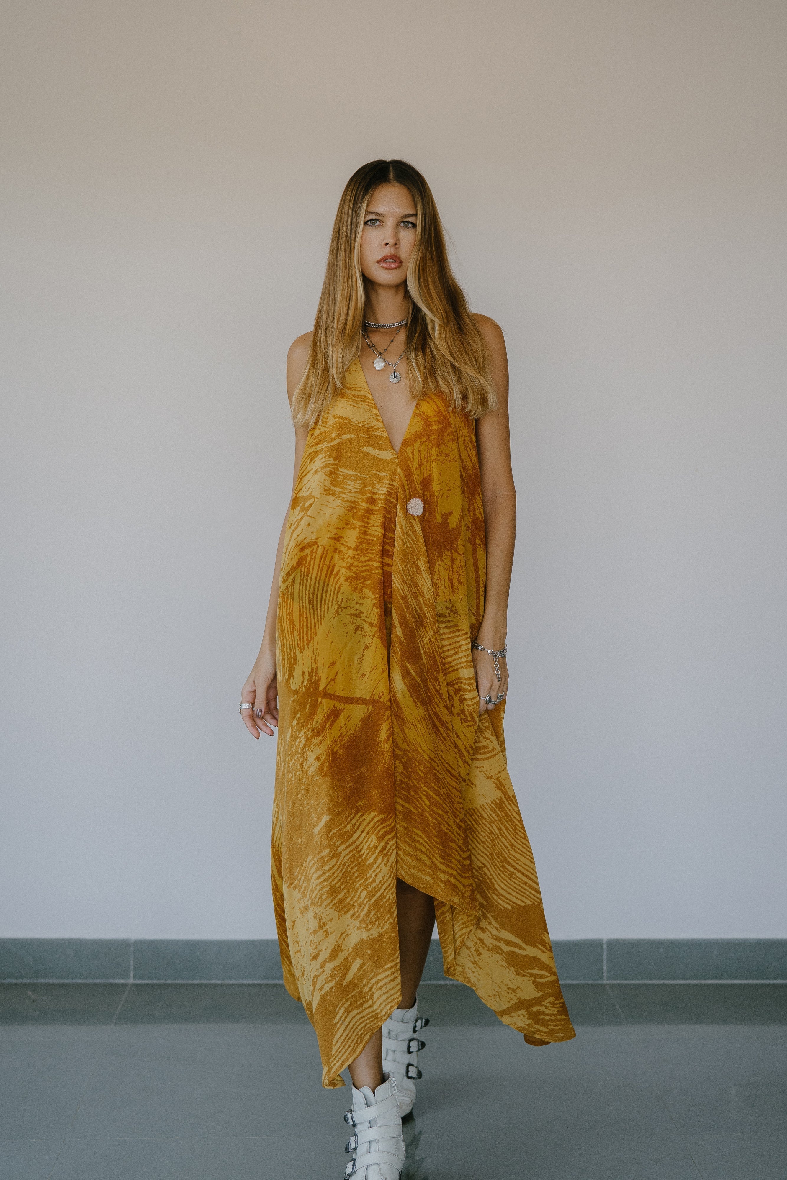 Sun Child Classic Silk Dress - Lively Sun Child