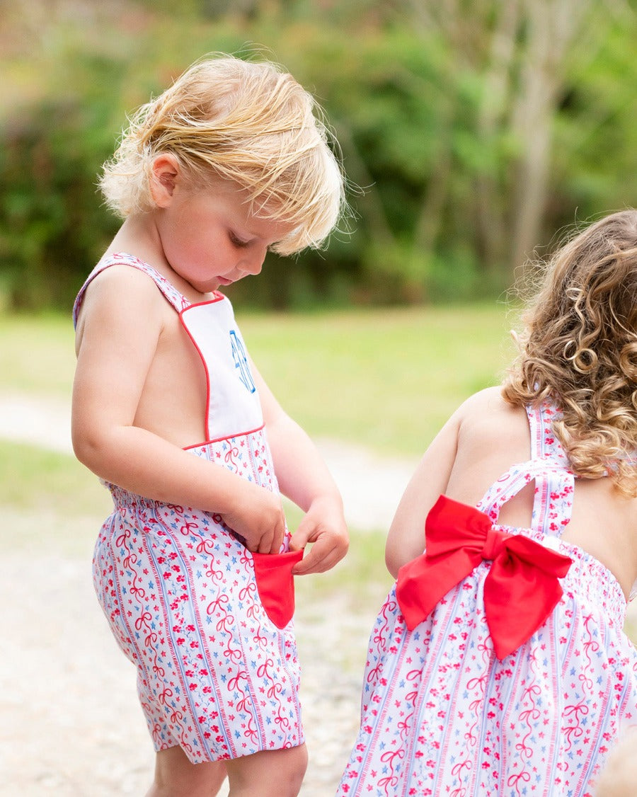 Stars and Stripes Shortall- FINAL SALE Smockingbird
