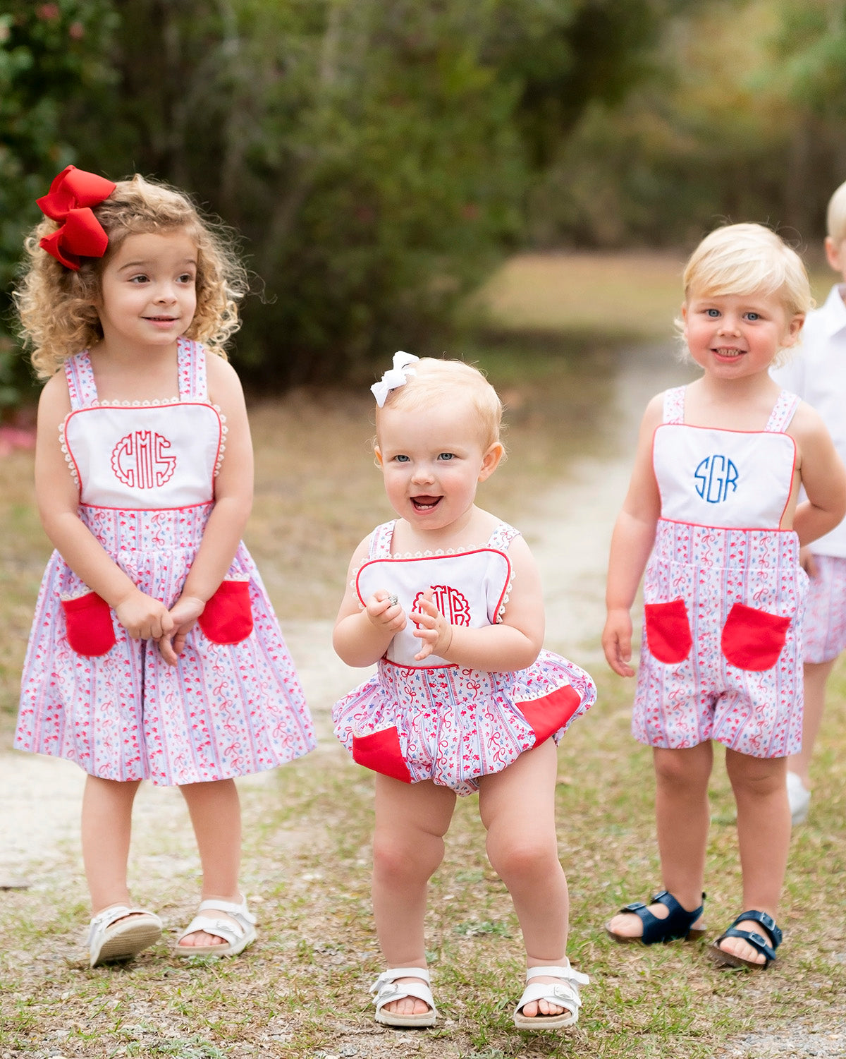 Stars and Stripes Shortall- FINAL SALE Smockingbird