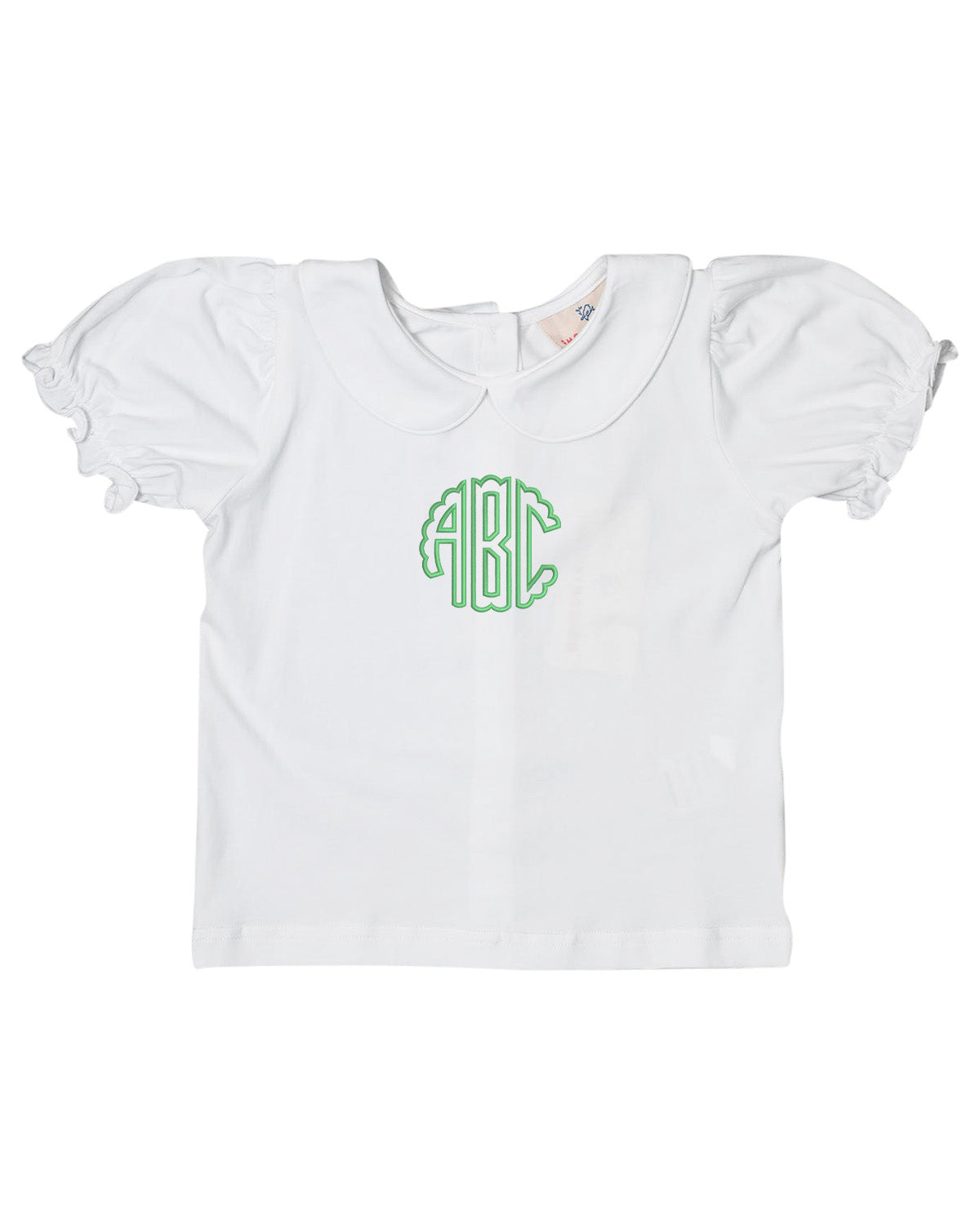 White Knit Girls Short Sleeve Shirt Smockingbird