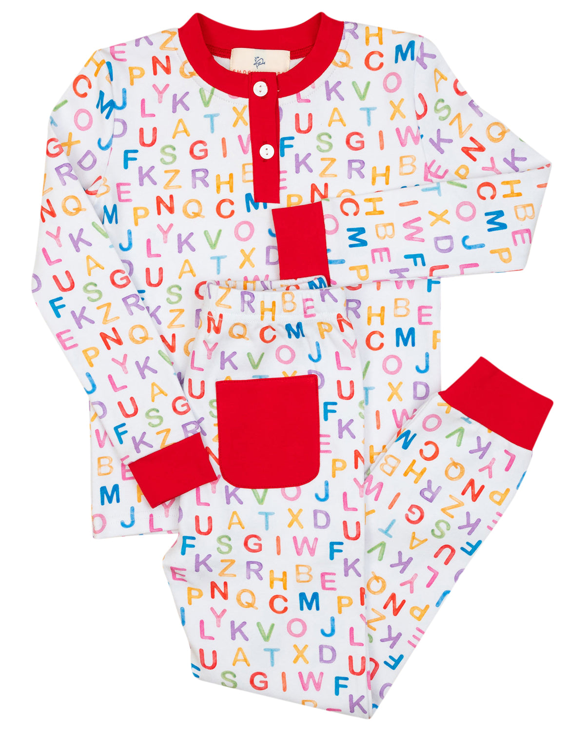 ABC Knit Pajama Set Smockingbird