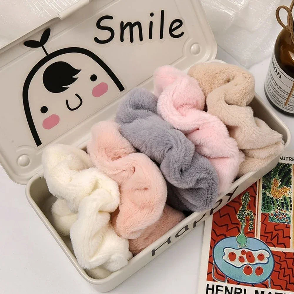 Velvet Hair Scrunchies 6 Pcs Luxlife Brands