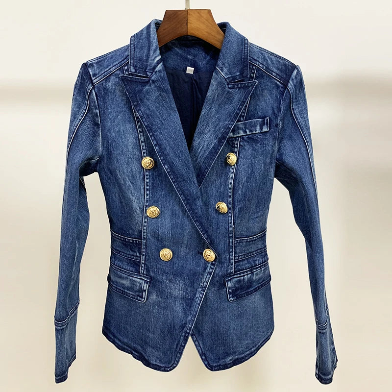 Designer Blazer Denim Jacket LUXLIFE BRANDS