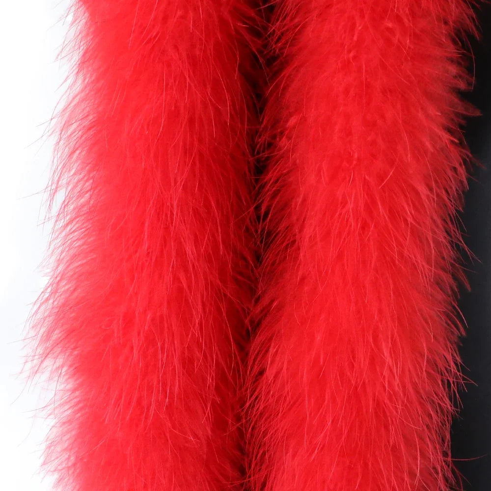 Fluffy Marabou Turkey Feather Boa (2 Meters)