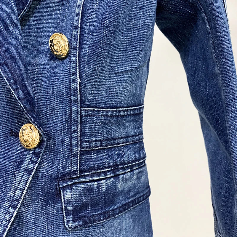 Designer Blazer Denim Jacket LUXLIFE BRANDS
