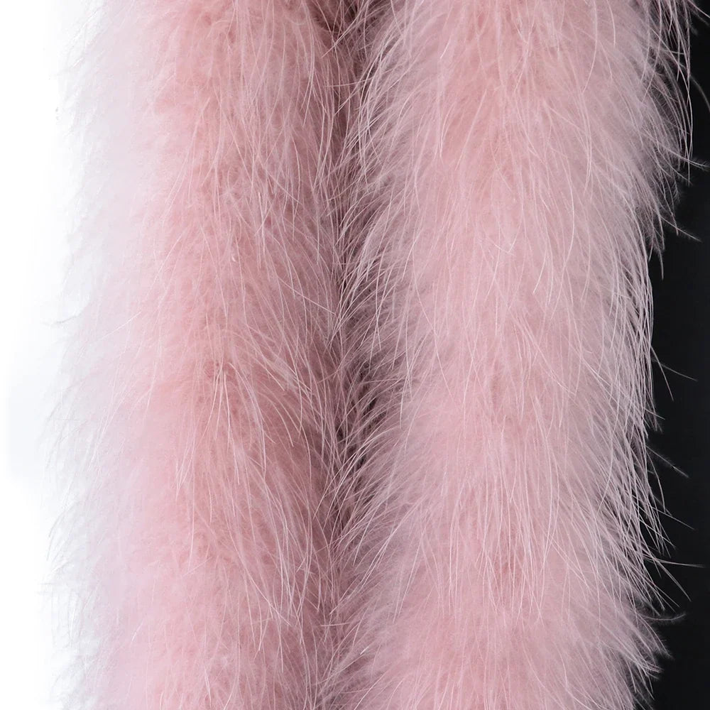 Fluffy Marabou Turkey Feather Boa (2 Meters)