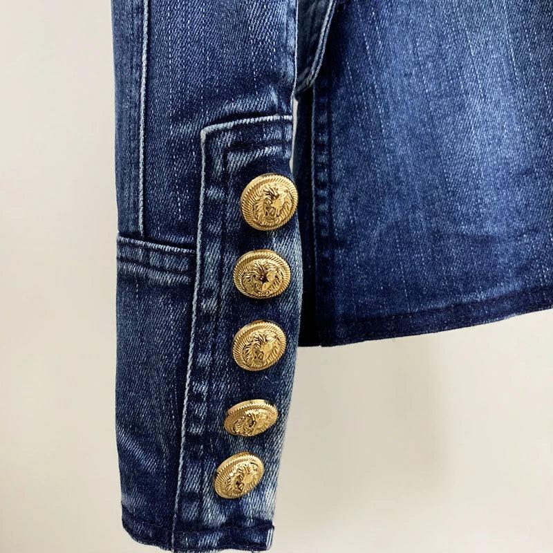 Designer Blazer Denim Jacket LUXLIFE BRANDS