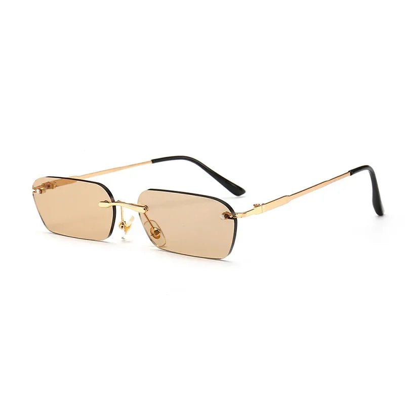 Fashion Rimless Sunglasses UV400 Luxlife Brands