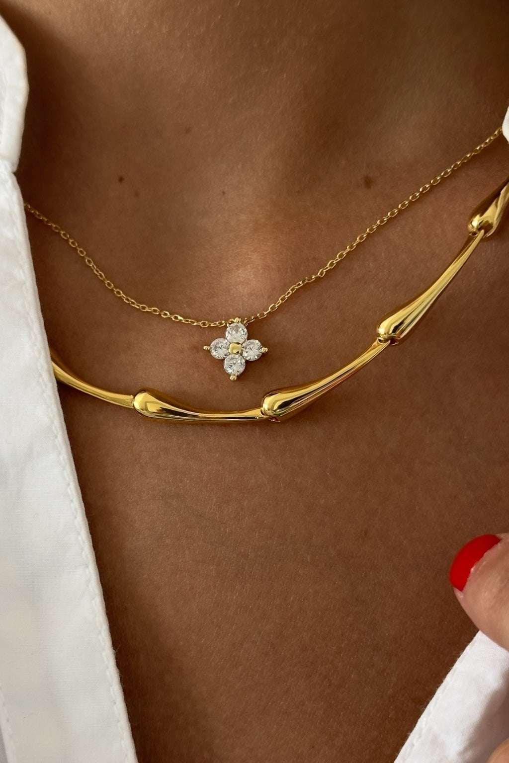 Mae CZ Pendant Necklace