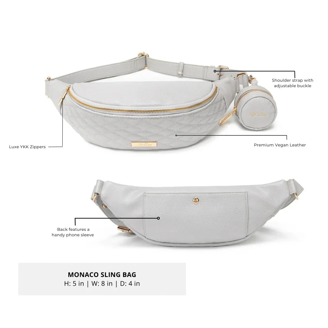 Crossbody Sling Bag | Stone Grey Luli Bebe