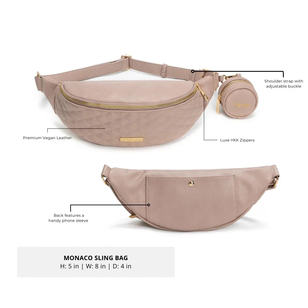 Crossbody Sling Bag | Nude Rose Luli Bebe