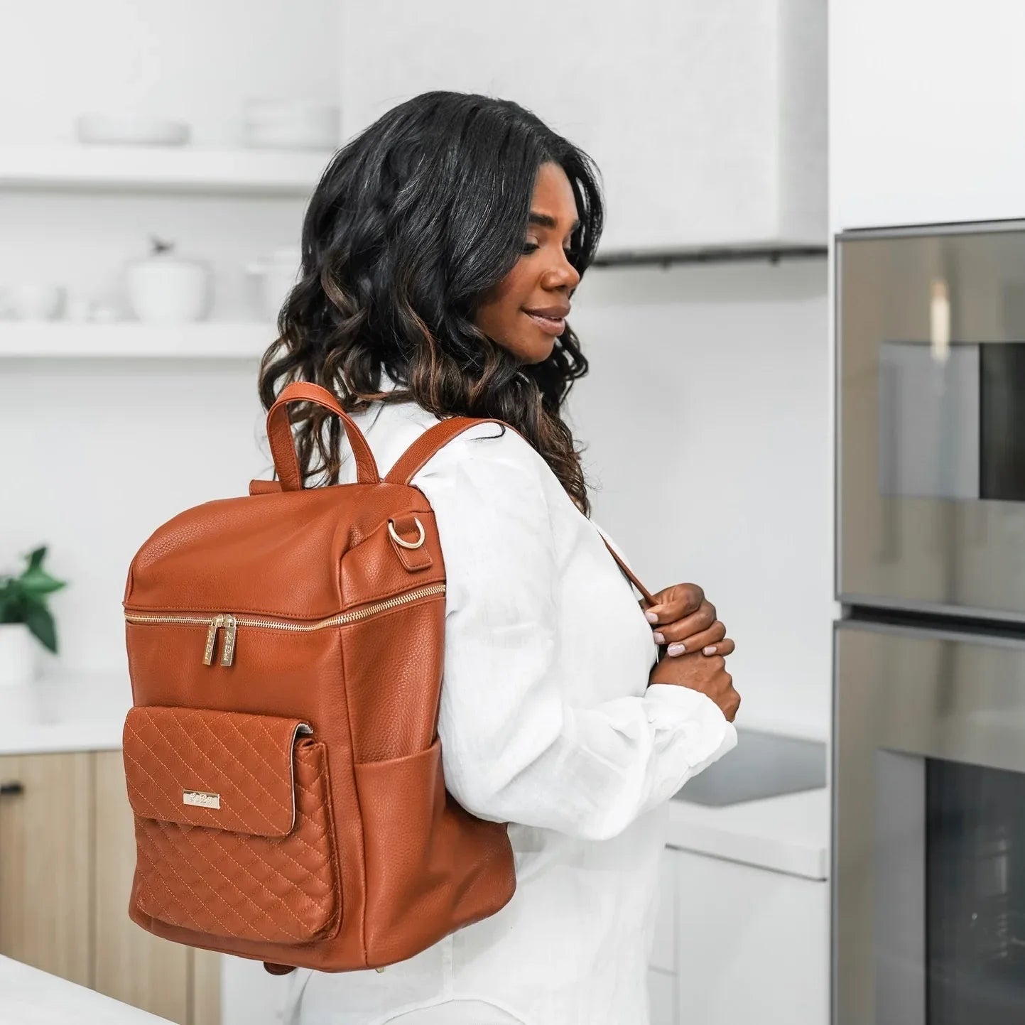 Signature Diaper Bag Caramel Luli Bebe