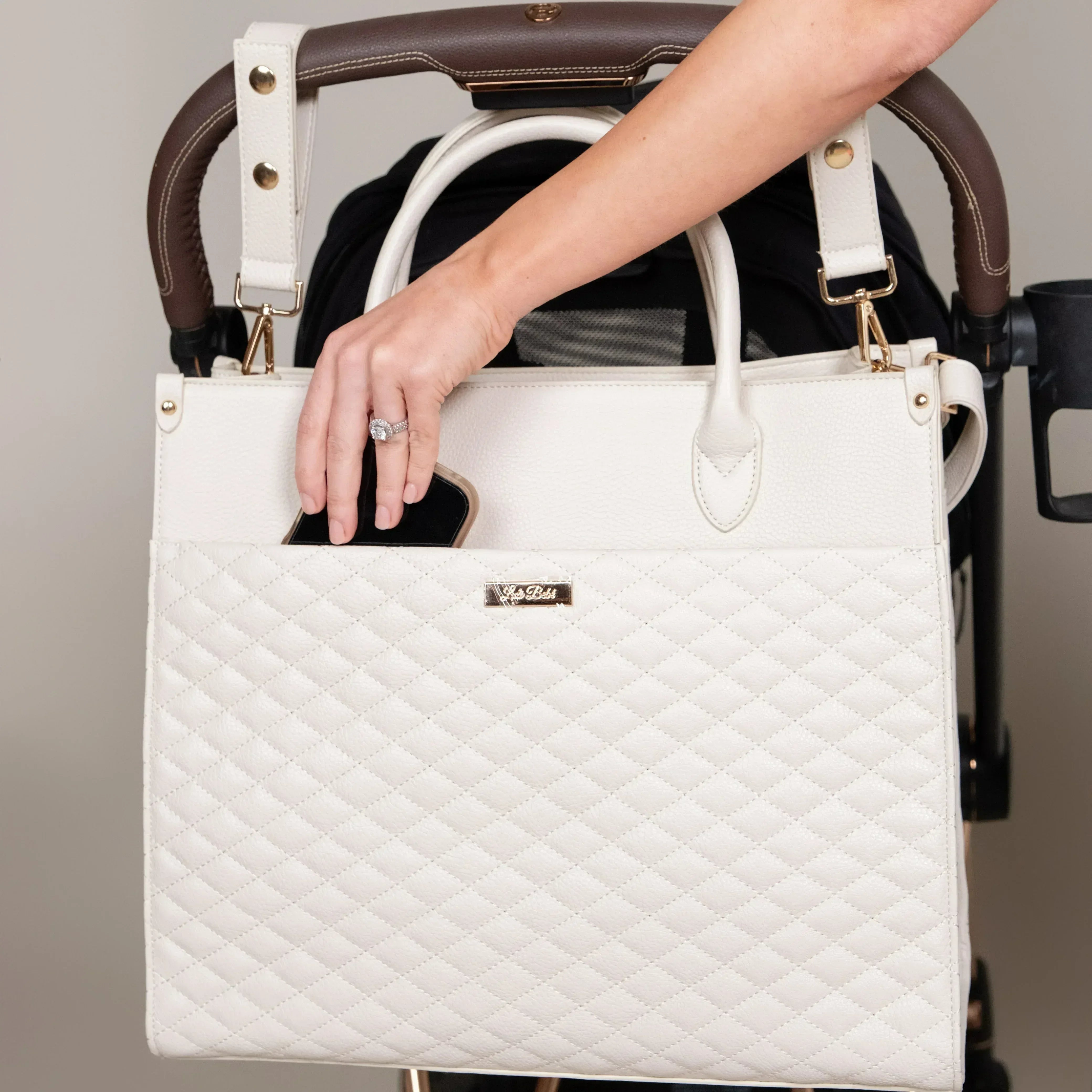 Classic Tote Bag | Stone Grey Luli Bebe