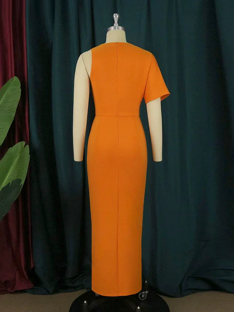 European and American Sexy Backless Slit Dress Evening Gown Luxlife Brands