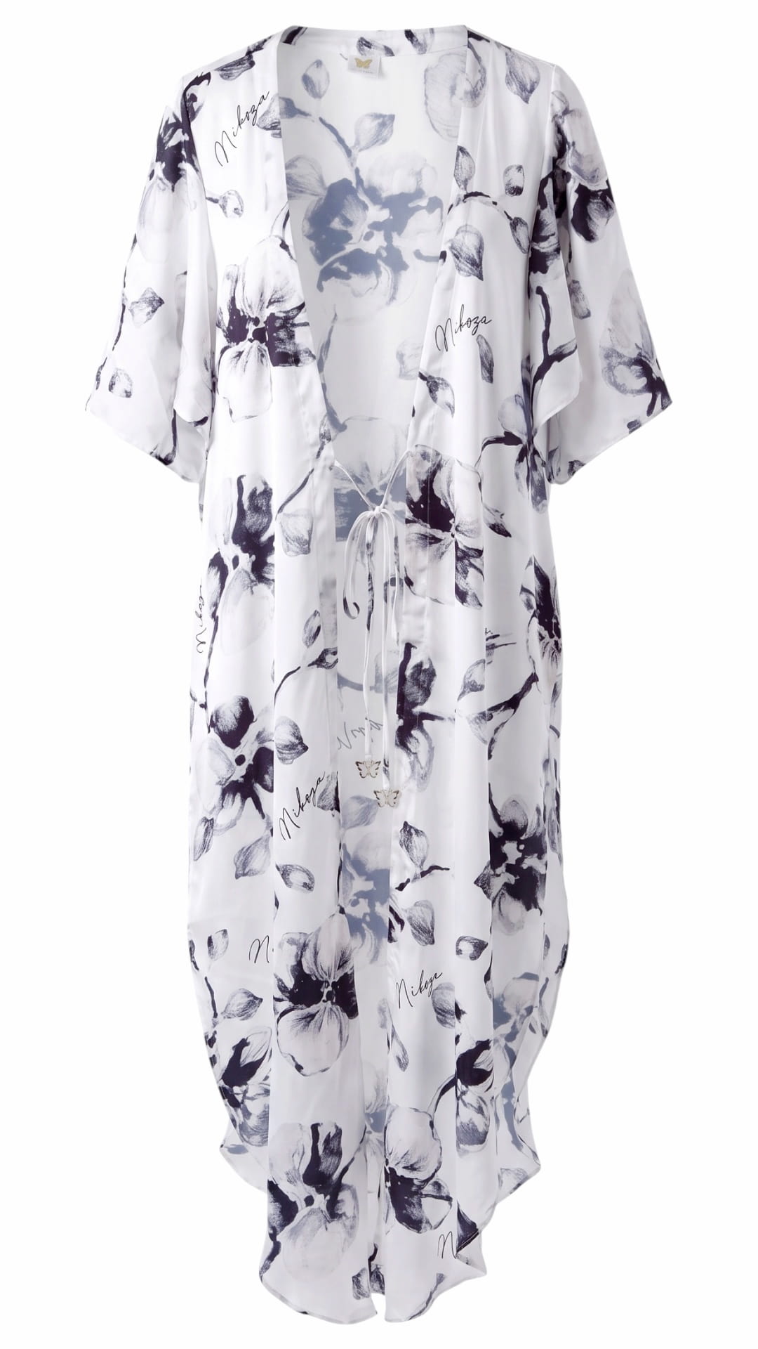 Miranda long cover up 100% Silk Satin