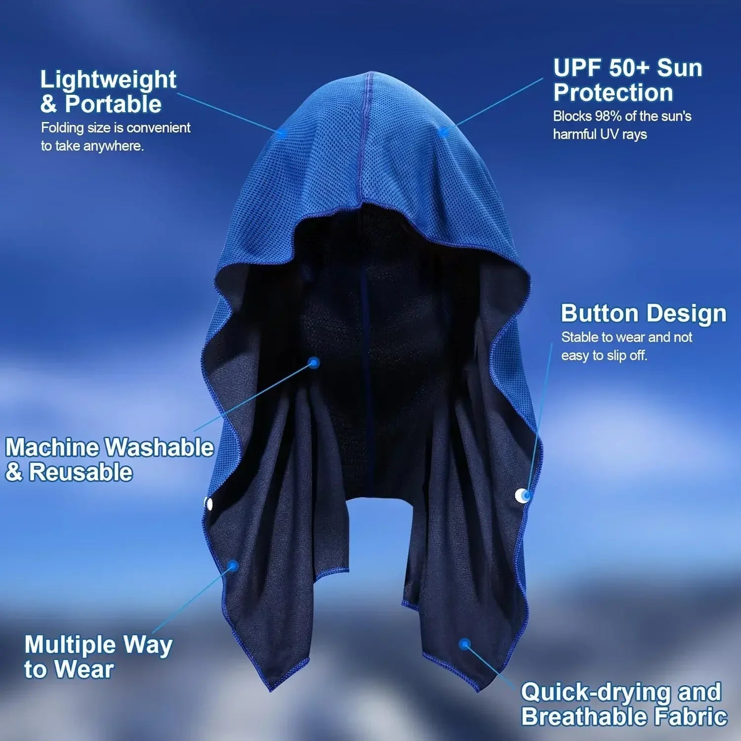 Quick Dry Cooling Hoodie Towel Luxlife Brands