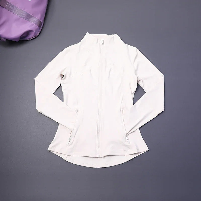 Women's Slim Fit Yoga Zip Top Luxlife Brands