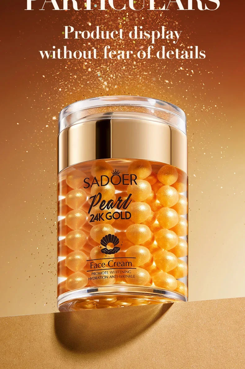 24K Golden Pearl Collagen Hydrating Firming Cream Luxlife Brands