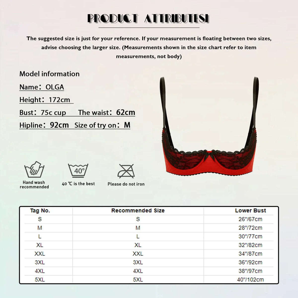 Lace Underwire Half-Cup Balconette Bra