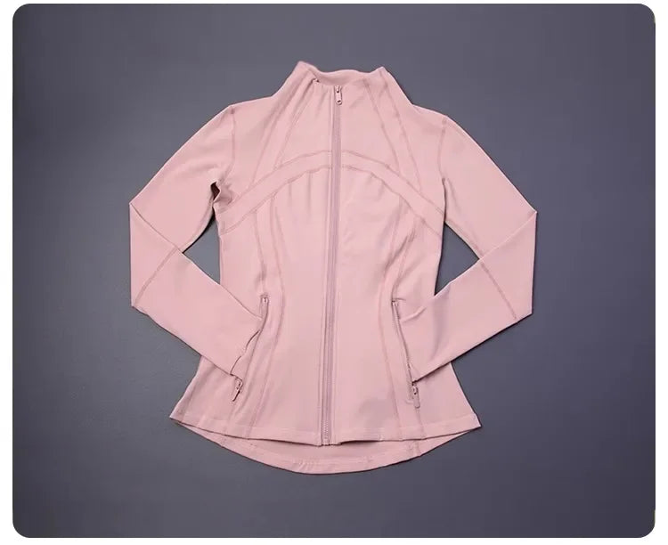 Women's Slim Fit Yoga Zip Top Luxlife Brands