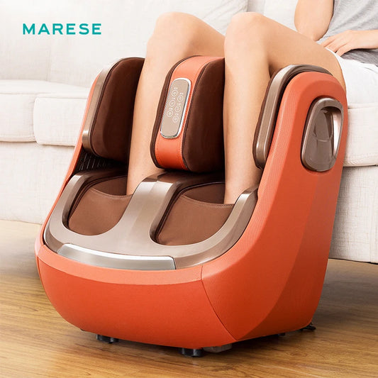 MARESE Luxury Electric Leg Foot knee Massage Machine Heating Calf Air Compression Kneading Arthritis Healthcare Relieve Fatigue LUXLIFE BRANDS