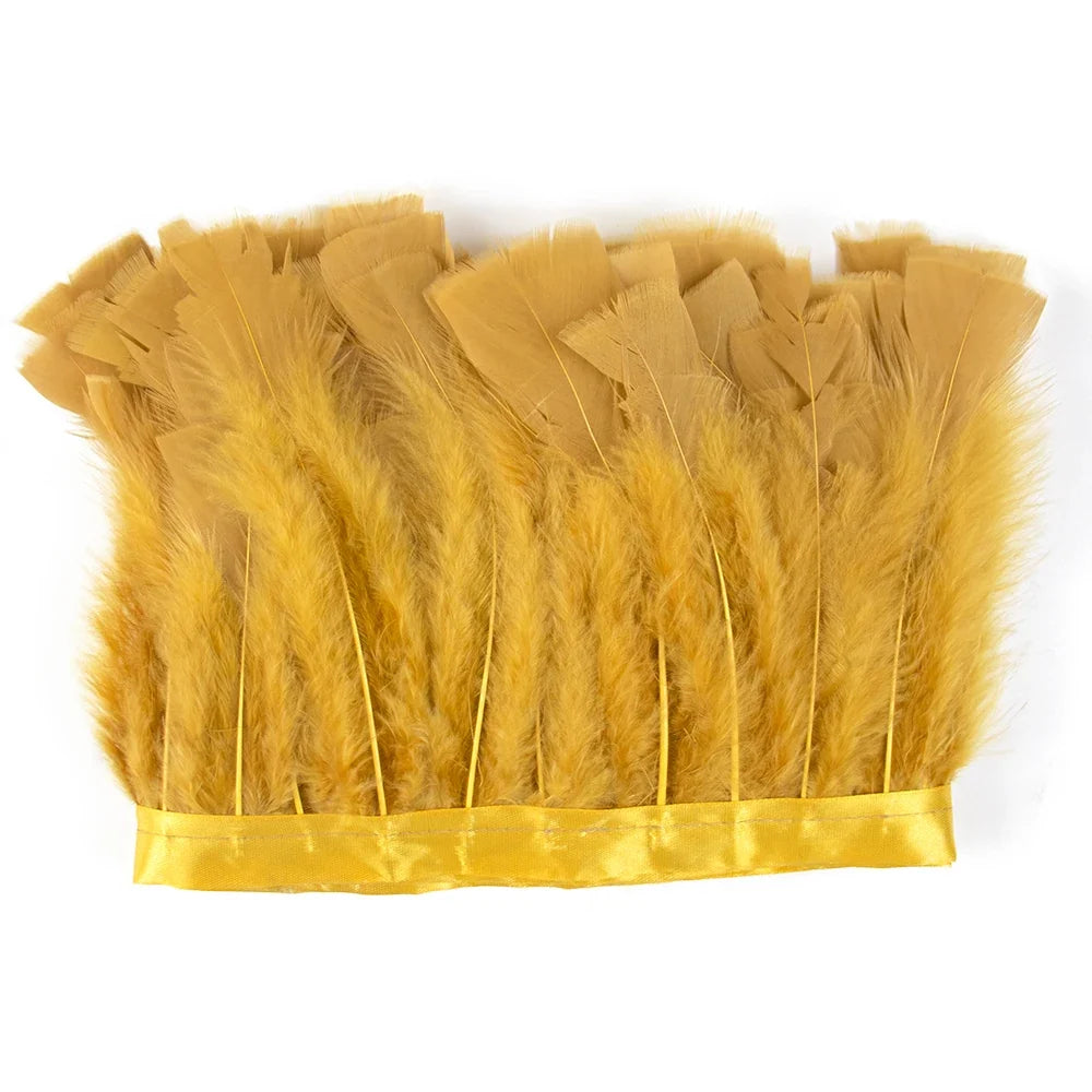 Professional Turkey Feather Fringe Trim 10-15cm