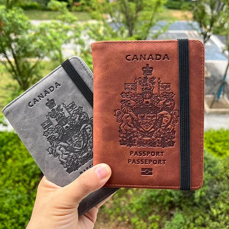 Travel accessories Canadian Passport Cover Protector Pu Leather covers for Passport Drop Shipping Luxlife Brands