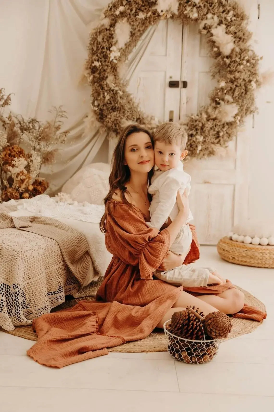 Maternity Linen Cotton Bohemian Dress Luxlife Brands