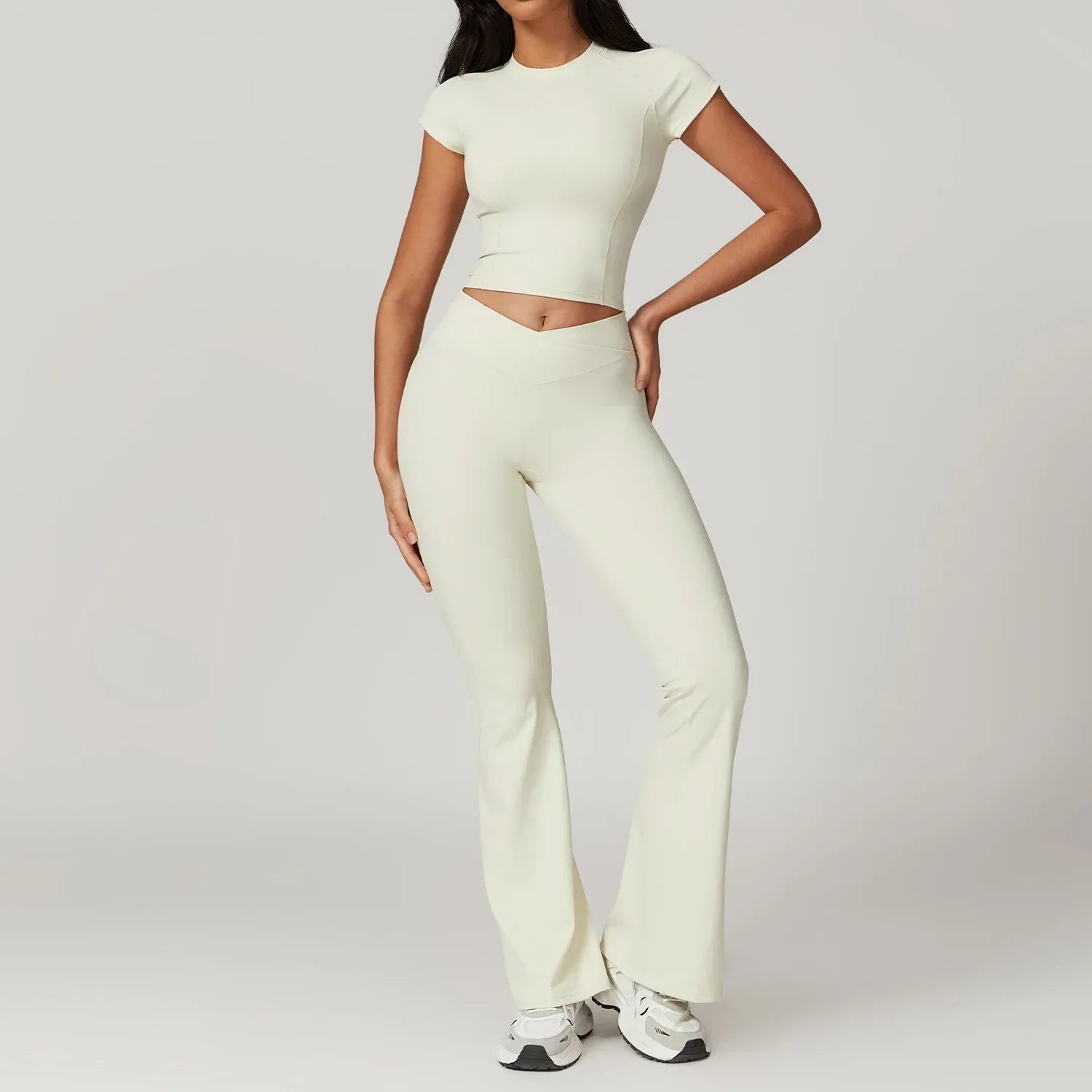 Lucid High Waist Flare Leg Yoga Set Luxlife Brands
