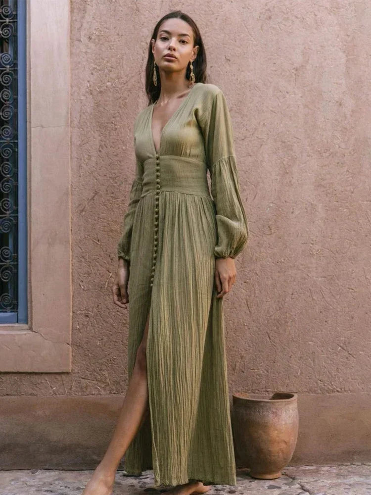 Jolie French Pleated Dress LUXLIFE BRANDS