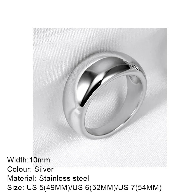 Fashion Ring 316L Stainless Steel Ring Anillo Ringen Mujer Women Rings Bague Couple Matching Jewlery Fashion Gifts Do not fade Luxlife Brands