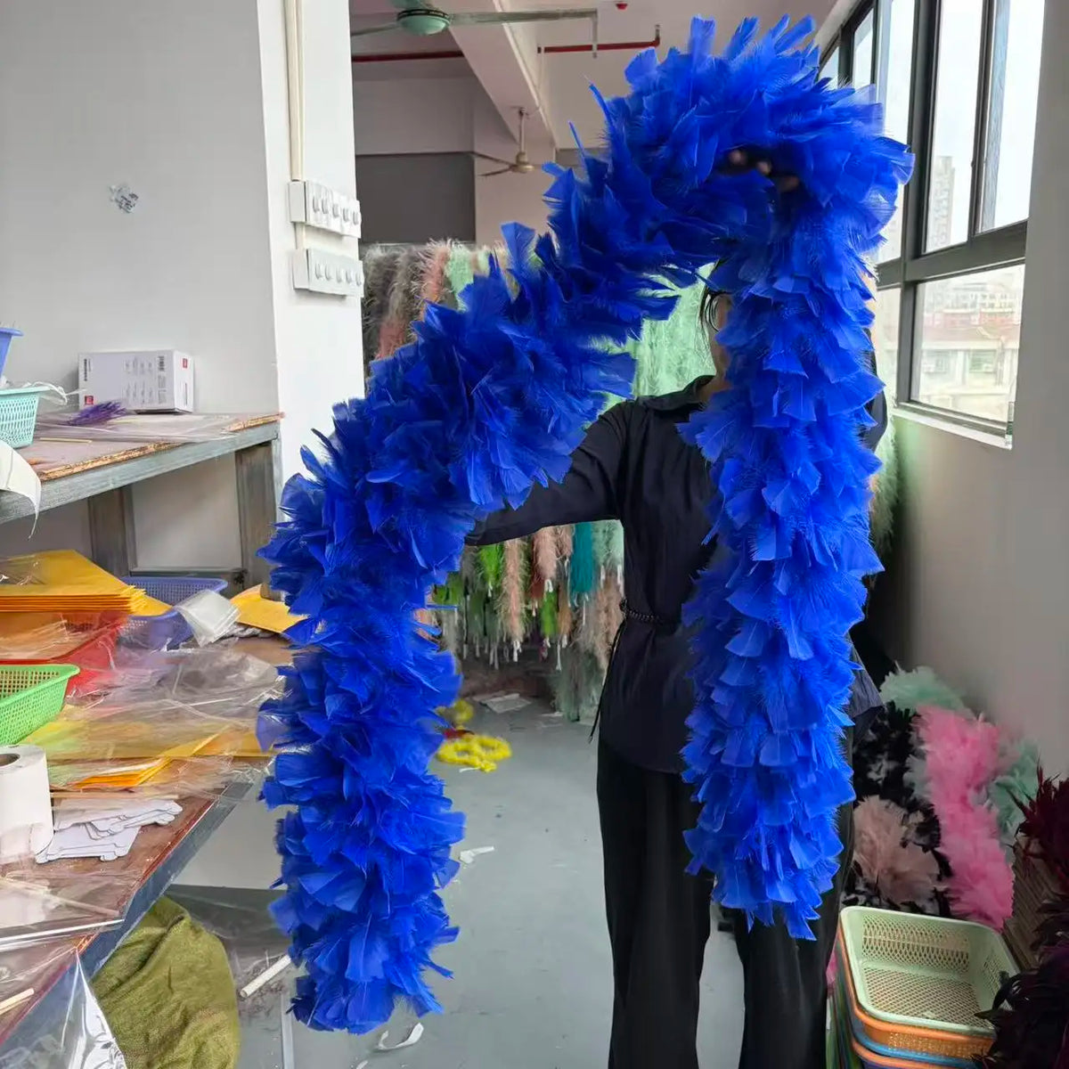 Fluffy Turkey Feather Performance Boa (2 Meters)