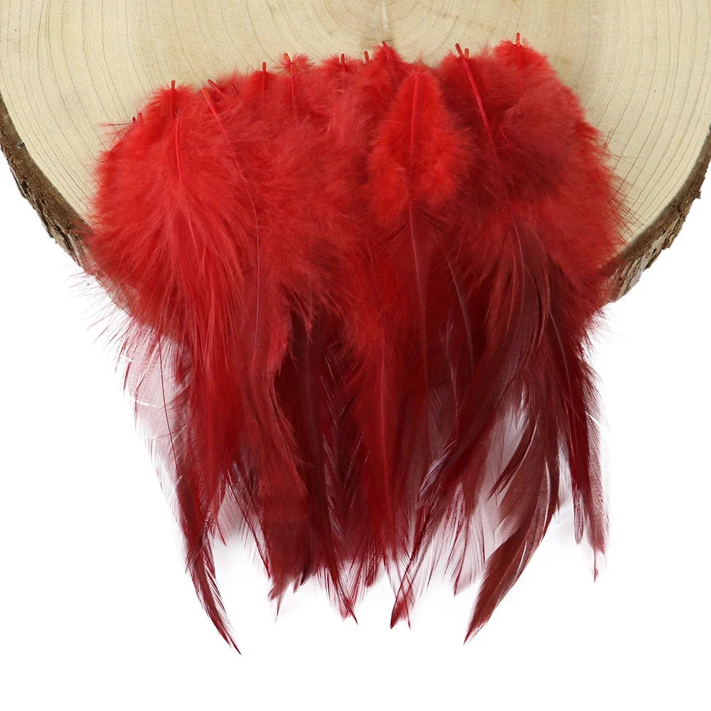 Natural Rooster Craft Feathers Bulk Pack