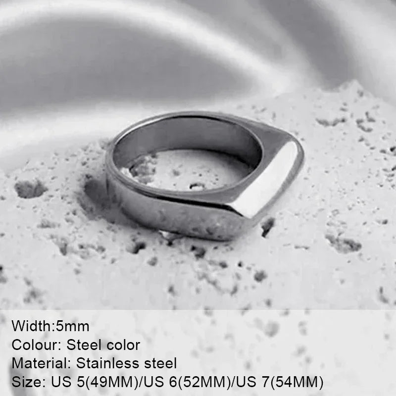 Fashion Ring 316L Stainless Steel Ring Anillo Ringen Mujer Women Rings Bague Couple Matching Jewlery Fashion Gifts Do not fade Luxlife Brands