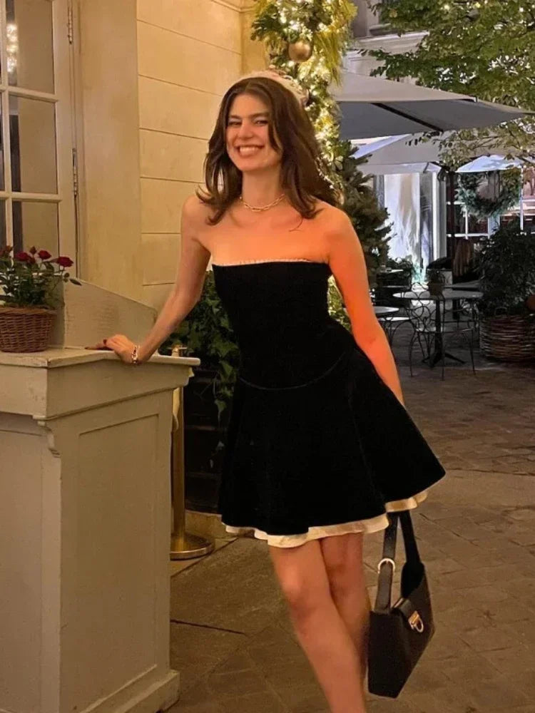 Joy Strapless Party Dress Luxlife Brands