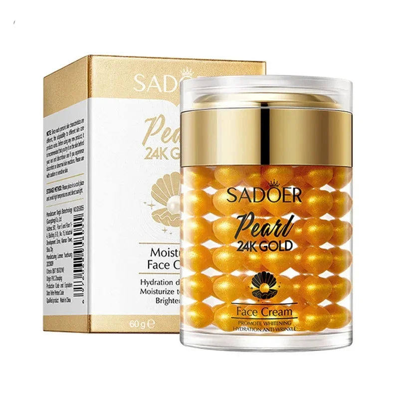 24K Golden Pearl Collagen Hydrating Firming Cream Luxlife Brands